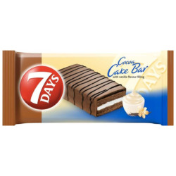 7days Cake Bar 30g dezert vanilkový s kakaovou polevou (16)