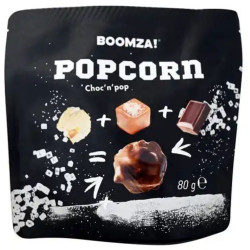Boomza Popcorn 80g v sáčku Choc´n´pop Karamelizovaný s mléčnou (15)