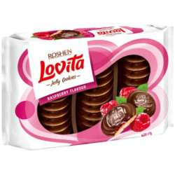 Roshen Lovita 420g piškoty v čokoládě Malina (7)
