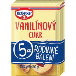 Dr.Oetker Vanilkový Cukr rodinné balení 20g (5)
