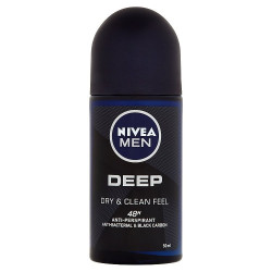 Nivea roll on 50ml pánský Deep dry a clean feel (6)