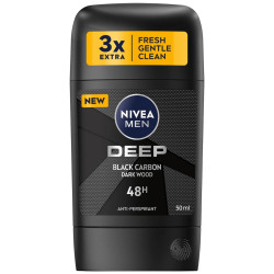 Nivea tuhý 50ml MEN Deep Black Carbon (Dark Wood)