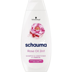 Schauma 400ml šampon CZ Rose oil 2in1 Silk comb (5)