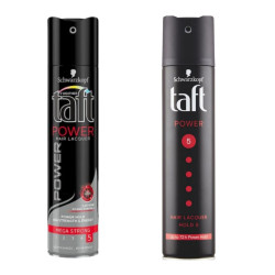 Taft lak 250ml Power 5 Caffeine (černý) (10)