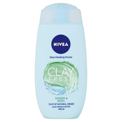Nivea sprchový gel 250ml Clay Fresh - Ginger basil
