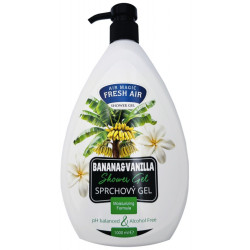 Fresh air sprchový gel 1L Banana a Vanilla