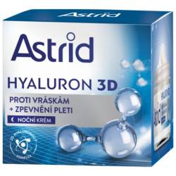 Astrid Hyaluron 3D noční krém proti vráskám trojitý systém 3