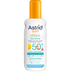 Astrid mléko na opalování sprej 150ml Dětská Sensitive 50SPF