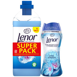 Lenor Super Pack 1,6L aviváž + 210g perličky Spring awakening