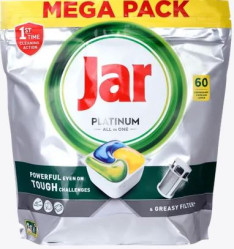 Jar kapsle na nádobí Platinum yellow 60ks