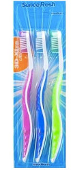 SenceFresh zubní kartáček 3ks 3D-Xtra Clean Medium