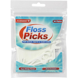 Claradent mezizubní párátka s niti (Floss Picks)