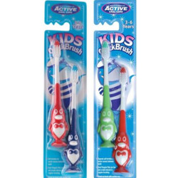 Beauty Formulas Active dětský kartáček 2ks 3-6let - Tučňák