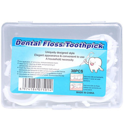 Dentální párátka plastová s nití sada 25ks (bal/12ks)