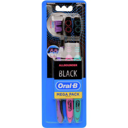 Oral-B zubní kartáček All Rounder Black 3ks medium (6ks/bal)