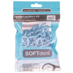 Soft Dent Dentální párátka s nití 50ks (12)