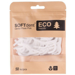Soft Dent Dentální párátka s nití 50ks ECO friendly (12)