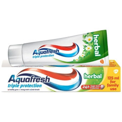 Aquafresh zubní pasta 125ml Triple protection Herbal (12)