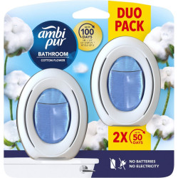 Ambipur Bathroom osvěžovač koupelny 2x8ml Cotton Flower (6)