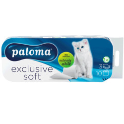 Paloma Toaletní papír Exclusive Soft 3vrstvý 10ks Bílá barva (8)