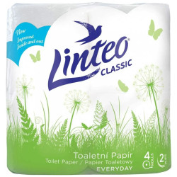 Linteo Toaletní papír Classic 4ks 2vrstvý - Bílý (20ks)