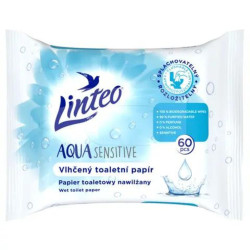 Linteo Vlhčený toaletní papír 60ks Aqua sensitive (modrý) (20)