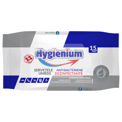 Hygienium antibakteriální dezinfekční vlhčené ubrousky