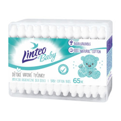 Linteo Vatové tyčinky v krabici 65ks Baby (60) / Ngoay tai hop
