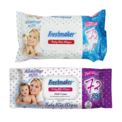 Freshmaker Dětské vlhčené ubrousky mat 72ks Mix (fialový/modrý)