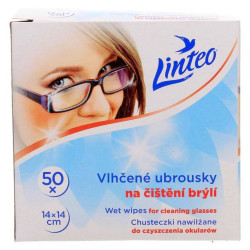 Linteo vlhčené ubrousky na brýle 50ks
