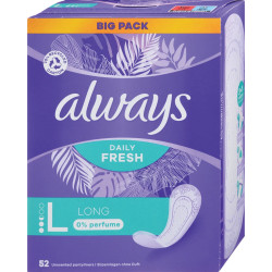 Always slip 52ks (krabice) Daily Fresh Long 0% Perfume (4)