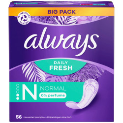Always slip 56ks (krabice) Daily Fresh Normal 0% perfume (4)