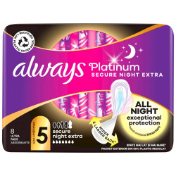 Always vložky Platinum Secure Night Extra 8ks č.5 (8)