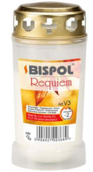 Bispol Memoria svíčka requiem V3 140g bílá (bal/18ks)