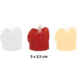Svíčka na baterie LED vosk 5 x 3,5cm PT10750 (24) / Nen Dien
