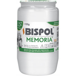 Bispol Memoria Svíčka WO3 Bílá (24)