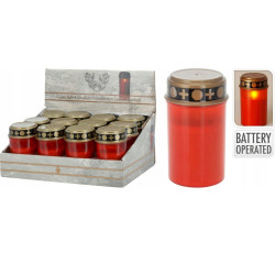 Svíčka na baterie Cortina 180 dni (ZNICZ LED) - Červené / Nen dien