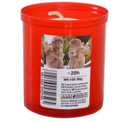 ESHOP - Svíčky hřbitovní WK100 x 15ks červené