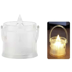 Svíčka na baterie LED Smokeless kbelík 4x4cm (24) / Nen dien