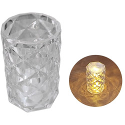 Svíčka na baterie LED HexTop Crystal 5x7cm (12) / Nen dien