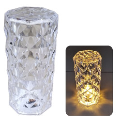 Svíčka na baterie LED Hex Crystal 6x12cm (12) / Nen dien