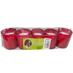 Aktual Anne-Marie Hřbitovní svíčka červený 35g W1 (5x35g) (20)