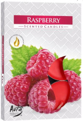 Bispol čajové svíčky 6ks Raspberry Cloud