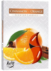 Bispol čajové svíčky 6ks Cinnamon-orange