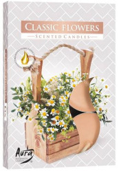 Bispol čajové svíčky 6ks Classic Flowers