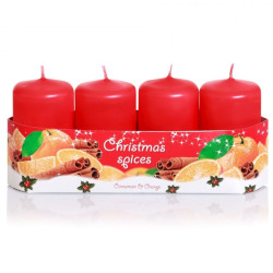 Bartek svíčky válec 40x70 240g Christmas Spices Orange Cinamon (26)