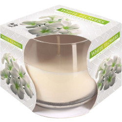 Bispol vonné svíčky ve skle 100g SN71 White Flower (bílé květy)