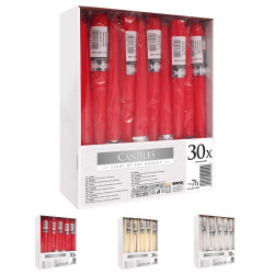 Bispol / Aura Svička stolní S30 - 1 Red (30)