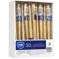 Bispol / Aura Svička stolní S30 - 1 Metalic Gold (30)