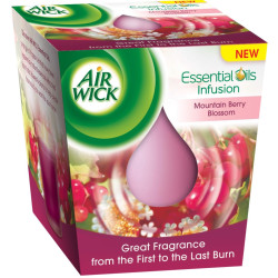 Airwick 105g svíčka Essential Mountain Berry Blossom (6)